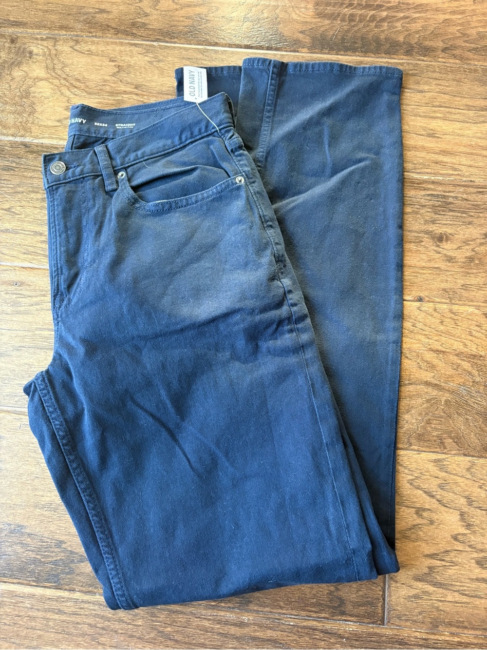 Old Navy Men's Navy Blue Chinos - Straight Leg